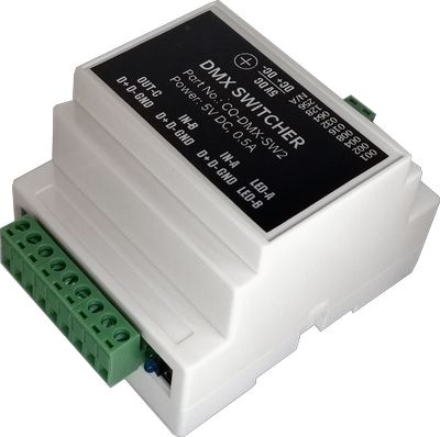 DMX-SW2-DIN<br>DMX信号切换器(导轨式)