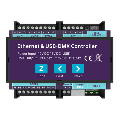 CQ-CE31 DIN RAIL RDM/DMX Controller