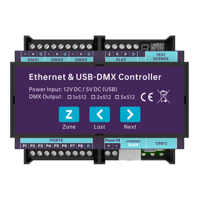 CQ-CE31<br>导轨式网络DMX控制器