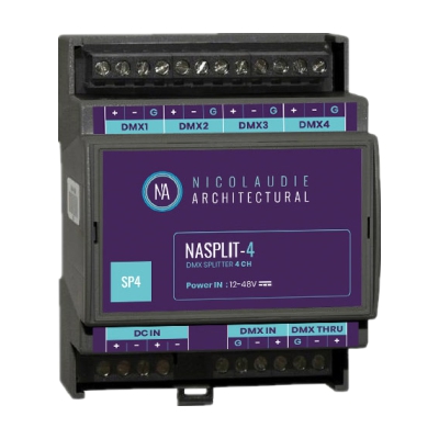 NASPLIT-4<br>DMX/RDM Splitter