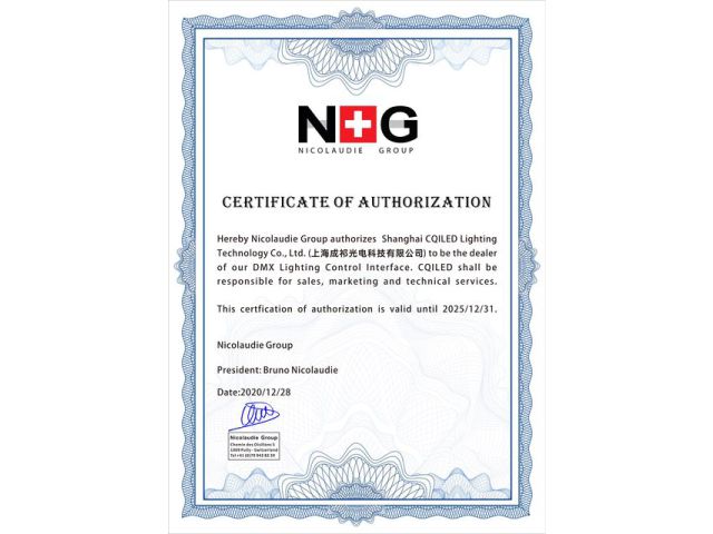 NICOLAUDIE GROUP AUTHORIZATION