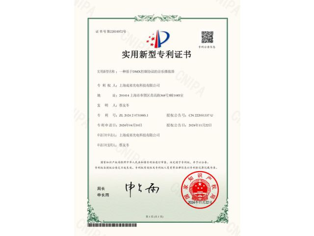 Patent Certificate